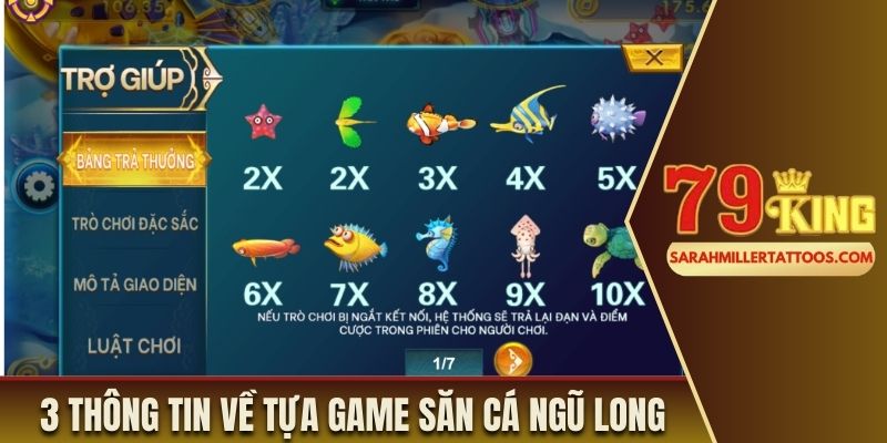 3 thông tin về tựa game săn cá ngũ long 