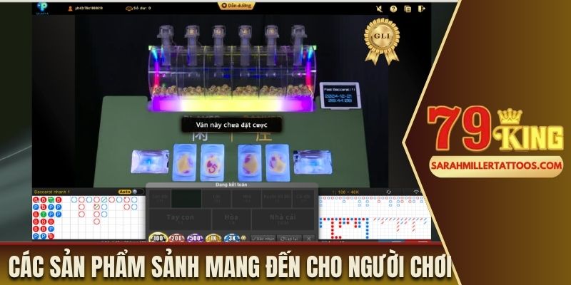 Các sản phẩm mà sảnh mang đến cho người chơi 