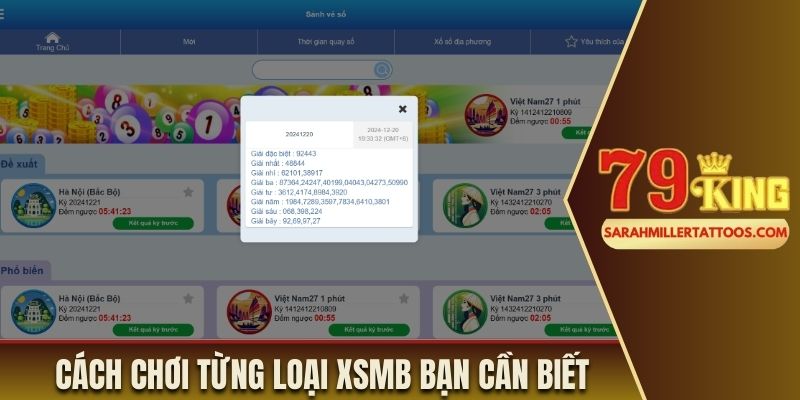 Cách chơi từng loại XSMB bạn cần biết