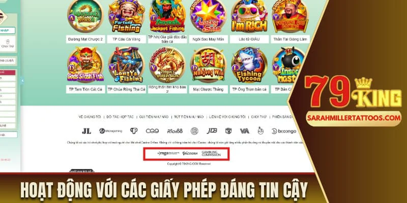 Hoạt động với các giấy phép đáng tin cậy