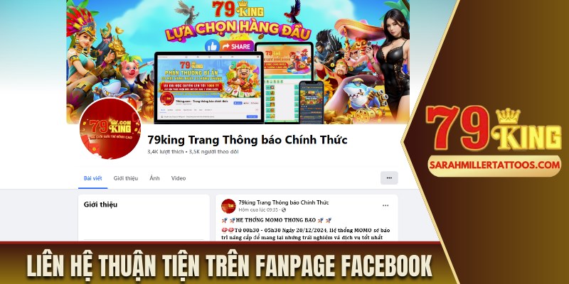 Liên hệ CSKH thuận tiện trên Fanpage Facebook