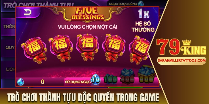 Trò chơi thành tựu độc quyền có trong tựa game 